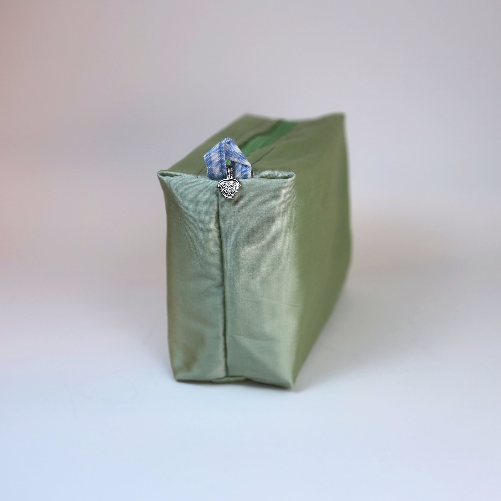 nile green shantung vanity 1