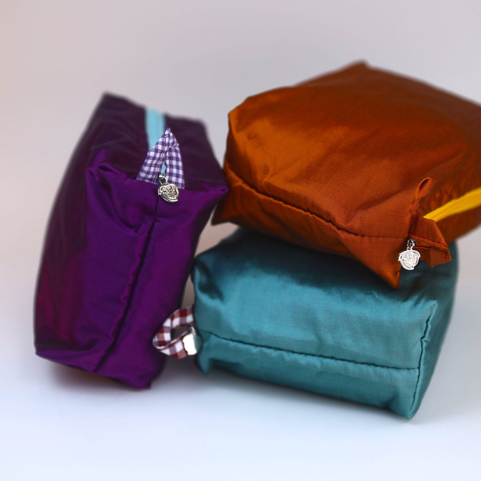 purple turquoise burnt orange