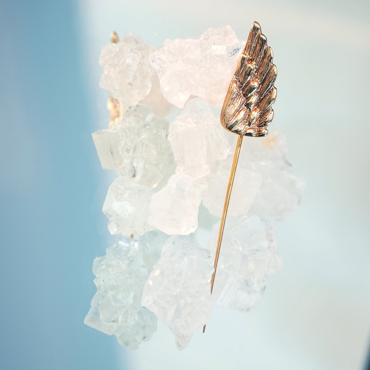 the hermetic wing tie pin bronze 1